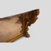 Antique gilt console table end detail