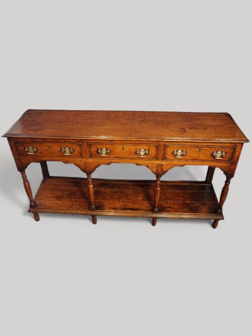 Antique oak dresser with pot board