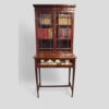 Edwardian mahogany curio cabinet and bookcase