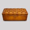 Leather Victorian ottoman