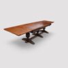 Massive oak refectory draw leaf table angle
