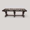 Massive oak refectory draw leaf table base