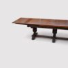 Massive oak refectory draw leaf table end base