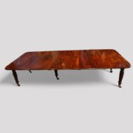 Regency mahogany extending dining table