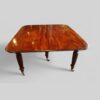 Regency mahogany extending dining table closed