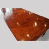 Regency mahogany extending dining table top view
