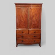 Regency mahogany linen press