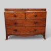 Regency mahogany linen press base