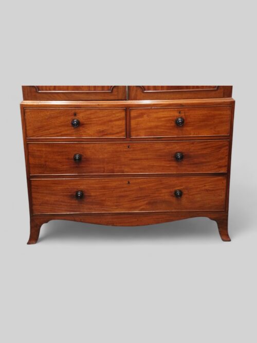 Regency mahogany linen press base