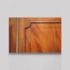 Regency mahogany linen press door detail