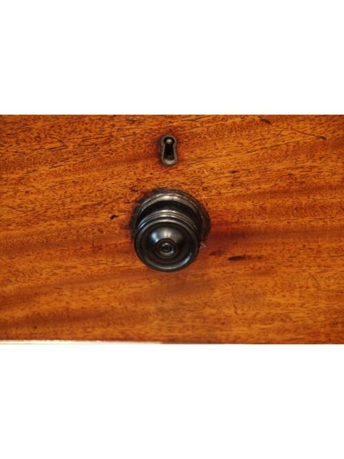 Regency mahogany linen press drawer front