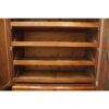 Regency mahogany linen press slides