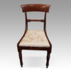 Set of 6 William IV bar back dining chairs side chair