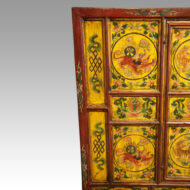 Tibetan decorated cabinet side panel