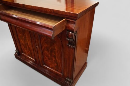 Victorian mahogany chiffonier drawer