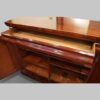 Victorian mahogany chiffonier drawer open