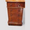 Victorian mahogany pedestal desk 153cms wide pedestal