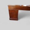 Victorian mahogany pedestal desk 153cms wide rear pedestal