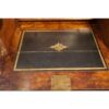Victorian oak secretaire campaign chest interior leather