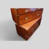 Victorian teak military chest 2 parts