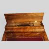 Victorian walnut Davenport desk stationery compartment
