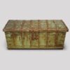 Antique decorated teak trunk front