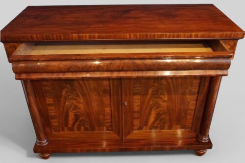 Antique mahogany chiffonier drawer