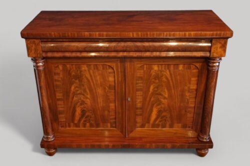 Antique mahogany chiffonier front