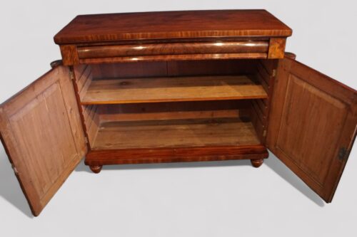 Antique mahogany chiffonier top interior