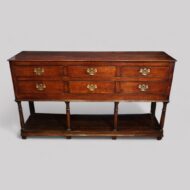 Antique multi drawer pot board dresser