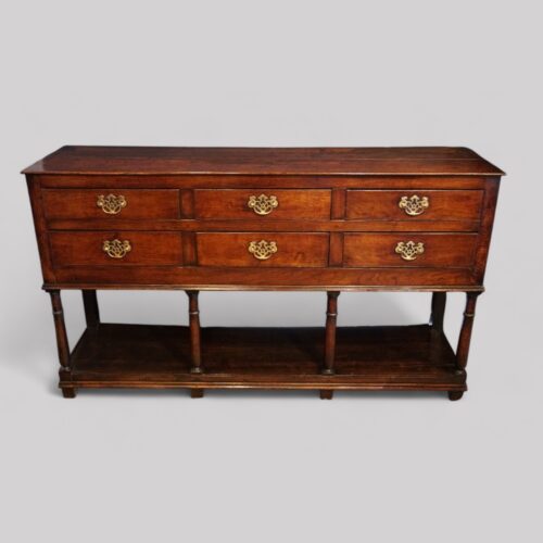Antique multi drawer pot board dresser
