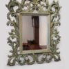 Carved teak decorated Florentine mirror