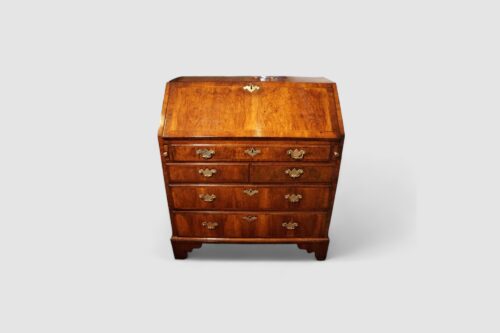 George I walnut bureau front