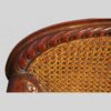 Pair of Edwardian leather club chairs gadrooning