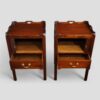 Pair of mahogany tray top bedsides interior (2)