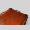 Pair of mahogany tray top bedsides top