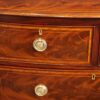 Small Georgian inlaid bow chest drawer front