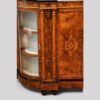 Victorian inlaid walnut credenza bow door