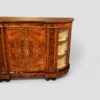 Victorian inlaid walnut credenza end