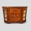 Victorian inlaid walnut credenza front