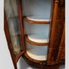 Victorian inlaid walnut credenza glazed lined interior