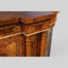 Victorian inlaid walnut credenza inlay detail