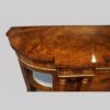 Victorian inlaid walnut credenza top end