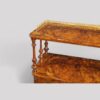 Victorian inlaid walnut drinks cabinet angle