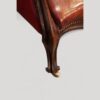 Victorian mahogany library reading chair cabriole leg