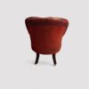 Victorian mahogany library reading chair rear