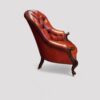 Victorian mahogany library reading chair side