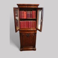 William IV mahogany collectors estate cabinet doors open
