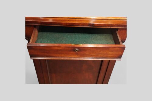 William IV mahogany collectors estate cabinet drawer