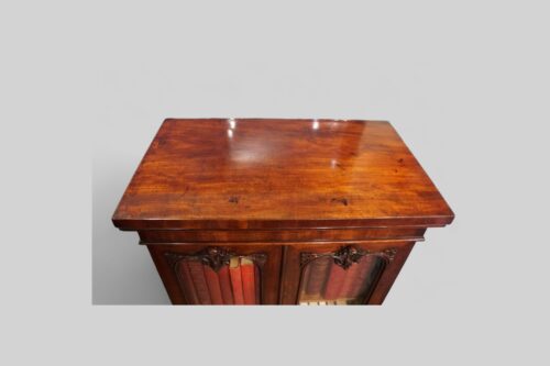 William IV mahogany collectors estate cabinet top